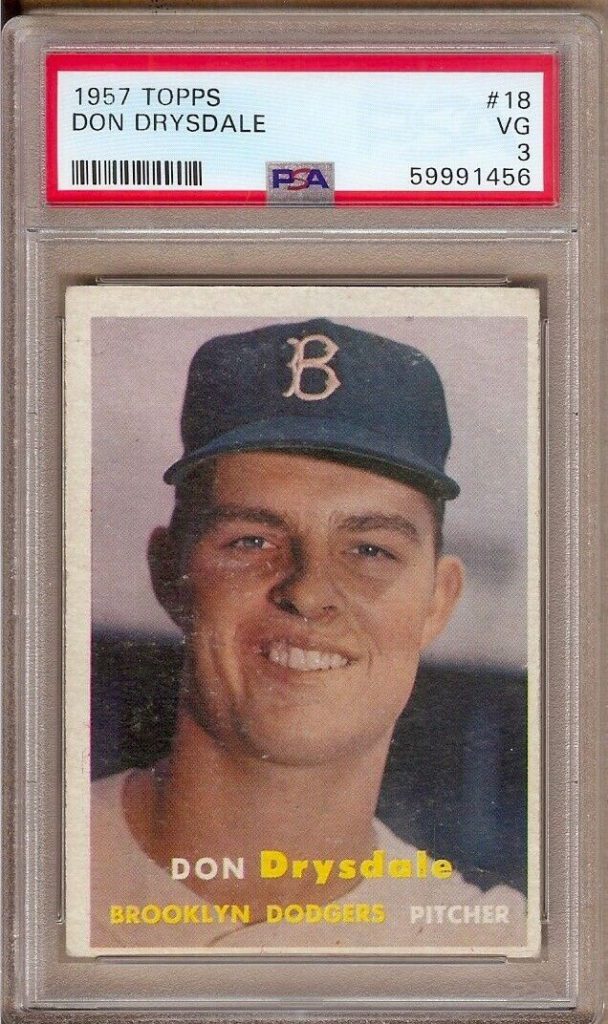 Don Drysdale 1957 topps