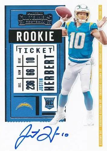 Justin Herbert Autographed 2020 Donruss Clearly Rated Rookie Card #RR-JH  Los Angeles Chargers Beckett BAS #14231492 - Mill Creek Sports