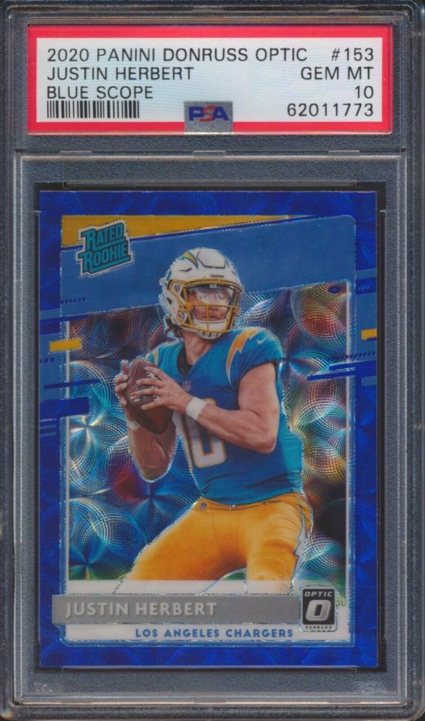 justin herbert 2020 optic holo