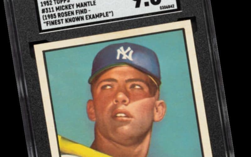 Rare Mickey Mantle Rookie Card Sells For Record $12.6 Million