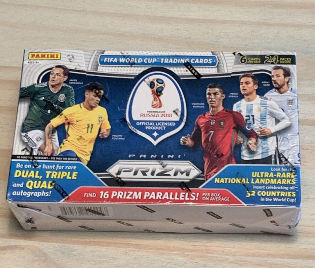  2022 Panini Prizm FIFA World Cup Soccer HOBBY Box - Factory  Sealed - Each Box contains One Autograph, Four Numbered Parallels, Two  Silvers, Six Other Parallels, Ten Inserts, and Two Silver