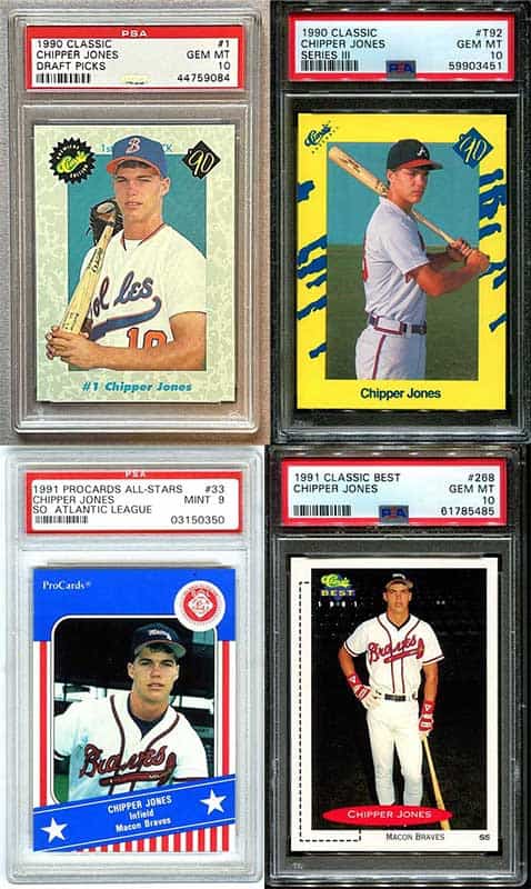 Top 7 Chipper Jones Rookie Card Investments – The Dugout - MoneyMade