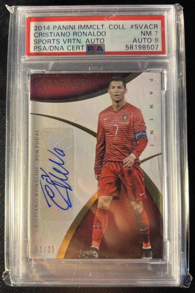 2014 panini immaculate cristiano ronaldo