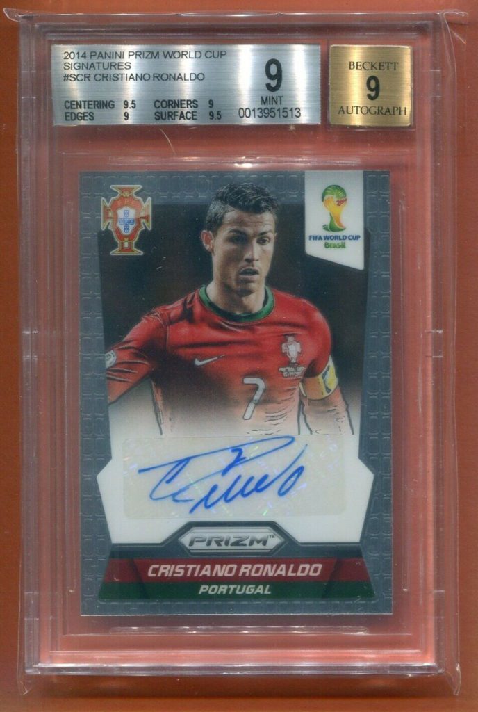 cristiano ronaldo panini prizm world cup signatures