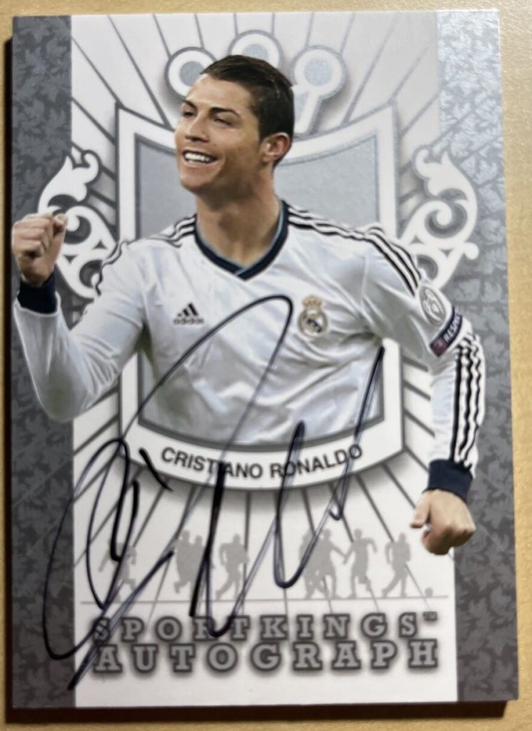 cristiano ronaldo sportskings autograph