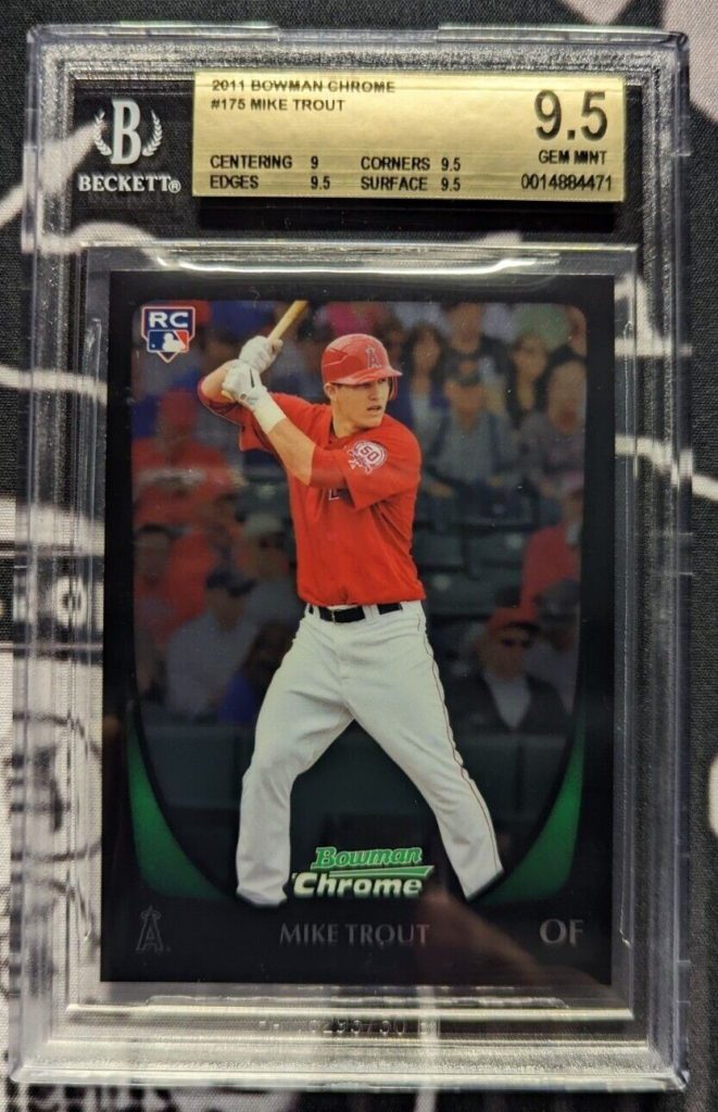  Mike Trout Rookie Card 2011 Bowman's Best Prospects #9