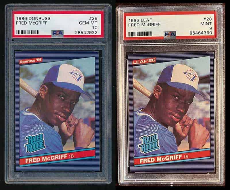 Fred McGriff 1986 DONRUSS RATED ROOKIE Card #28