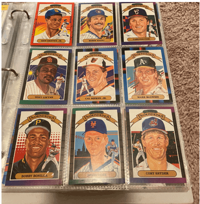 Player Ratings to the Theme of Old School Donruss Diamond Kings Art - Blue  Wings Rising