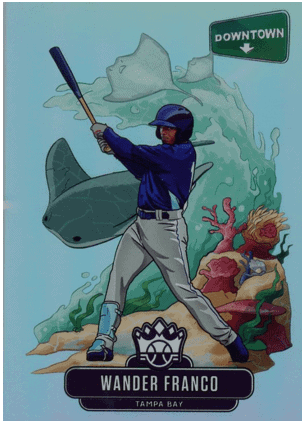 Player Ratings to the Theme of Old School Donruss Diamond Kings Art - Blue  Wings Rising