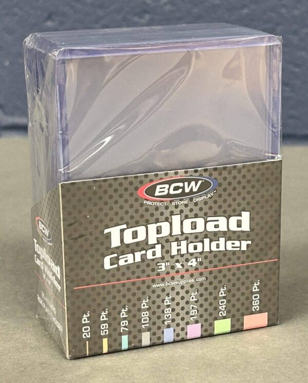 back of 20 pt toploaders