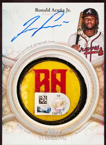 2025 Topps Sterling Baseball: Ronald Acuna Jr. Card