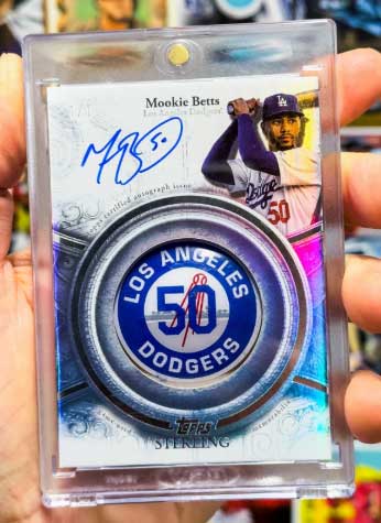 2025 Topps Sterling Baseball: Mookie Betts Card
