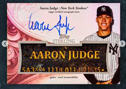 2025 Topps Sterling Baseball: Aaron Judge Card