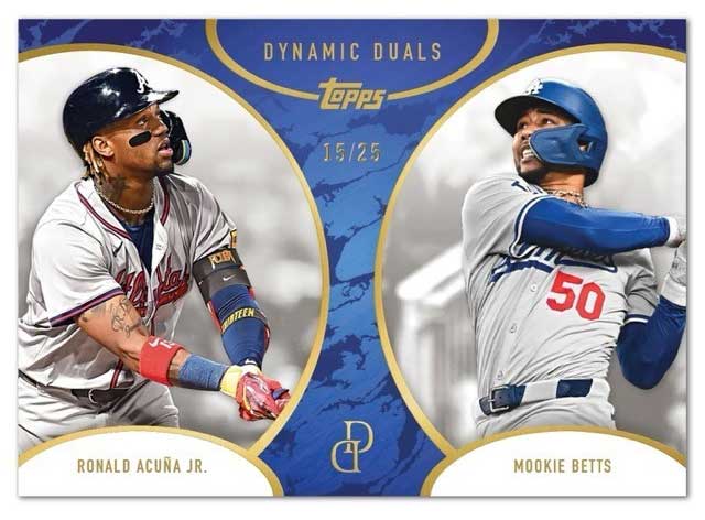 2025 Topps Dynamic Duals Blue Parallel