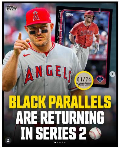 Black Parallels Return to 2025 Topps Series 2