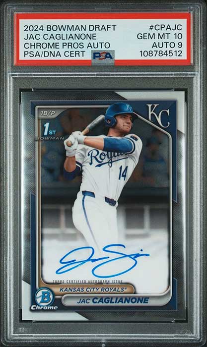 2024 Bowman Draft Chrome Auto Jac Caglianone