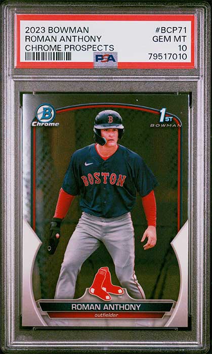 2023 Bowman Chrome Prospects Roman Anthony #BCP-71