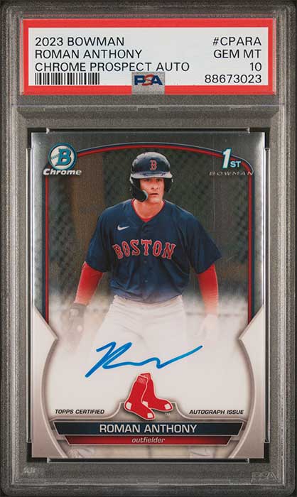 2023 Bowman Chrome Prospects Autographs Roman Anthony #CPA-RA
