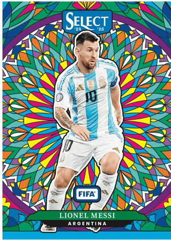 2024/25 Panini Select FIFA Soccer Lionel Messi stained glass