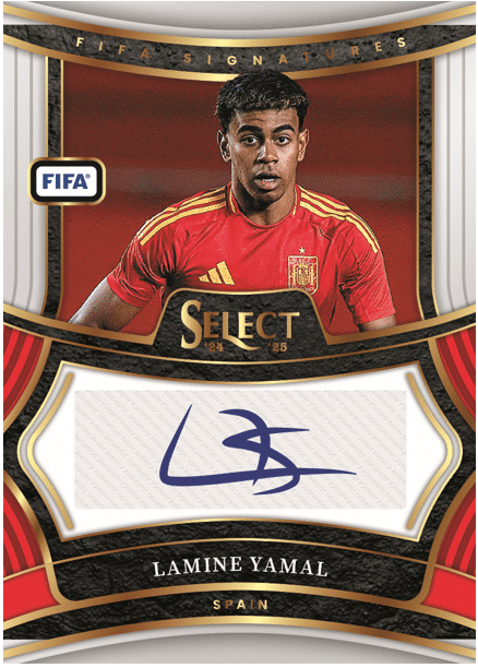 2024/25 Panini Select FIFA Soccer Lamine Yamal autograph