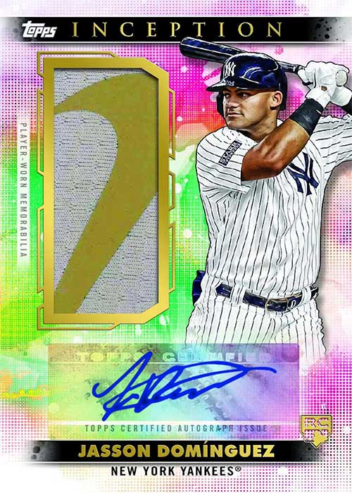 2024 Topps Inception Baseball Jasson Dominguez Swoosh Patch Auto