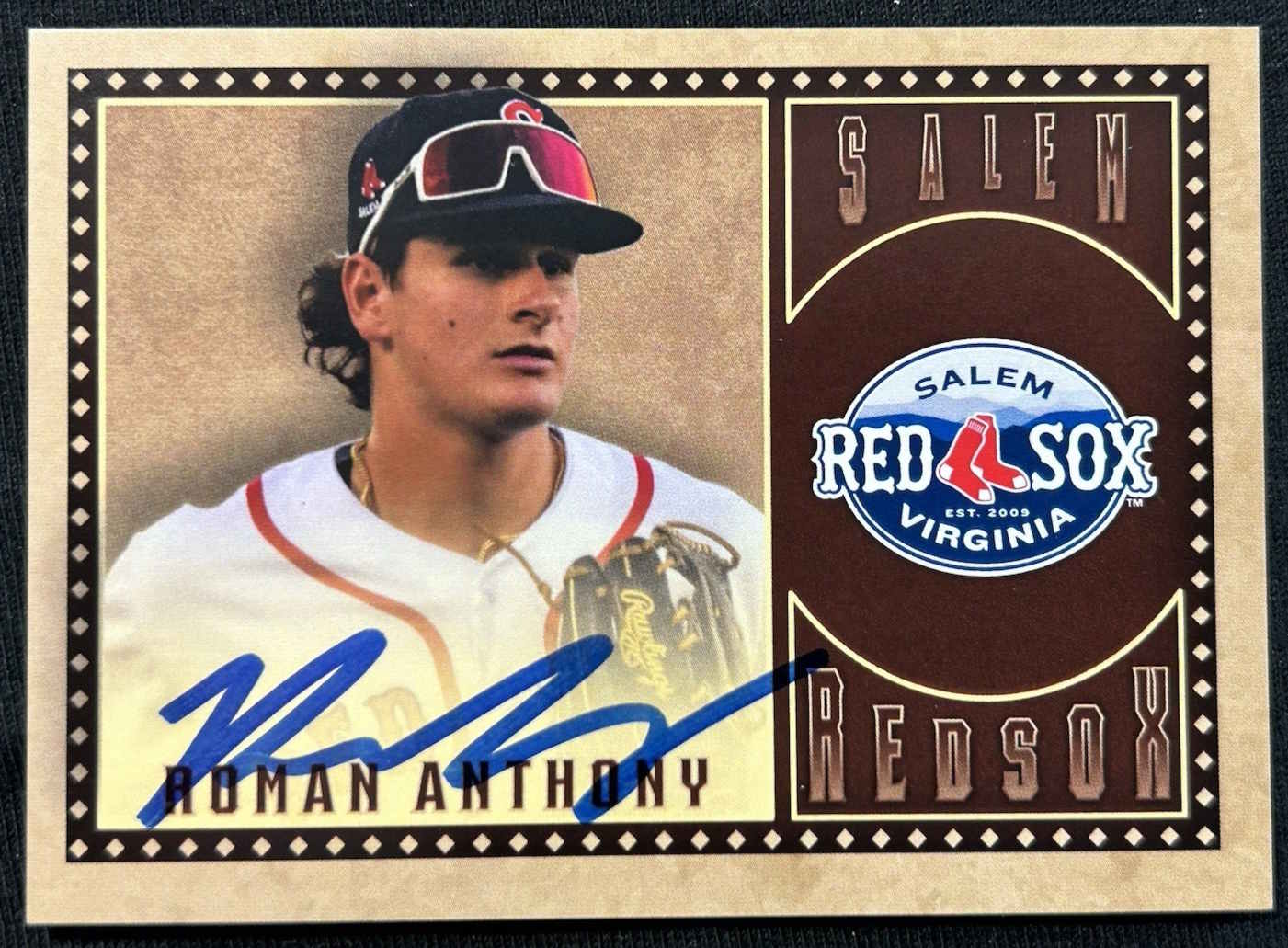 Roman Anthony Signed Card - Boston Red Sox