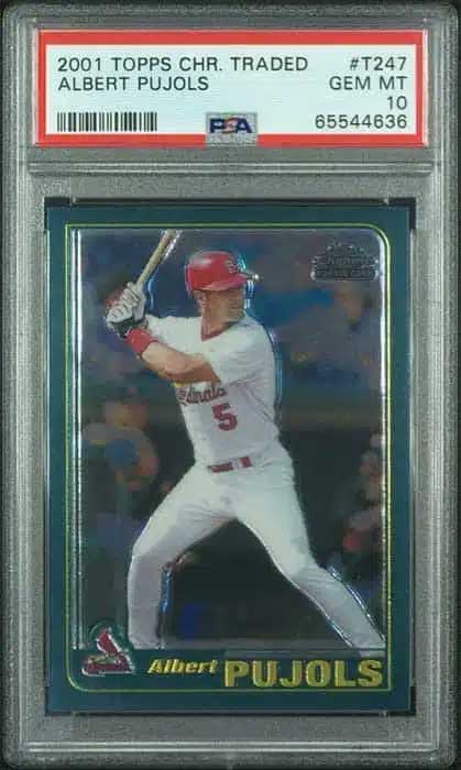 2001 Topps Traded & Rookies Chrome Albert Pujols