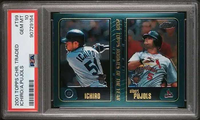 2001 Topps Traded & Rookies Chrome Pujols/Ichiro